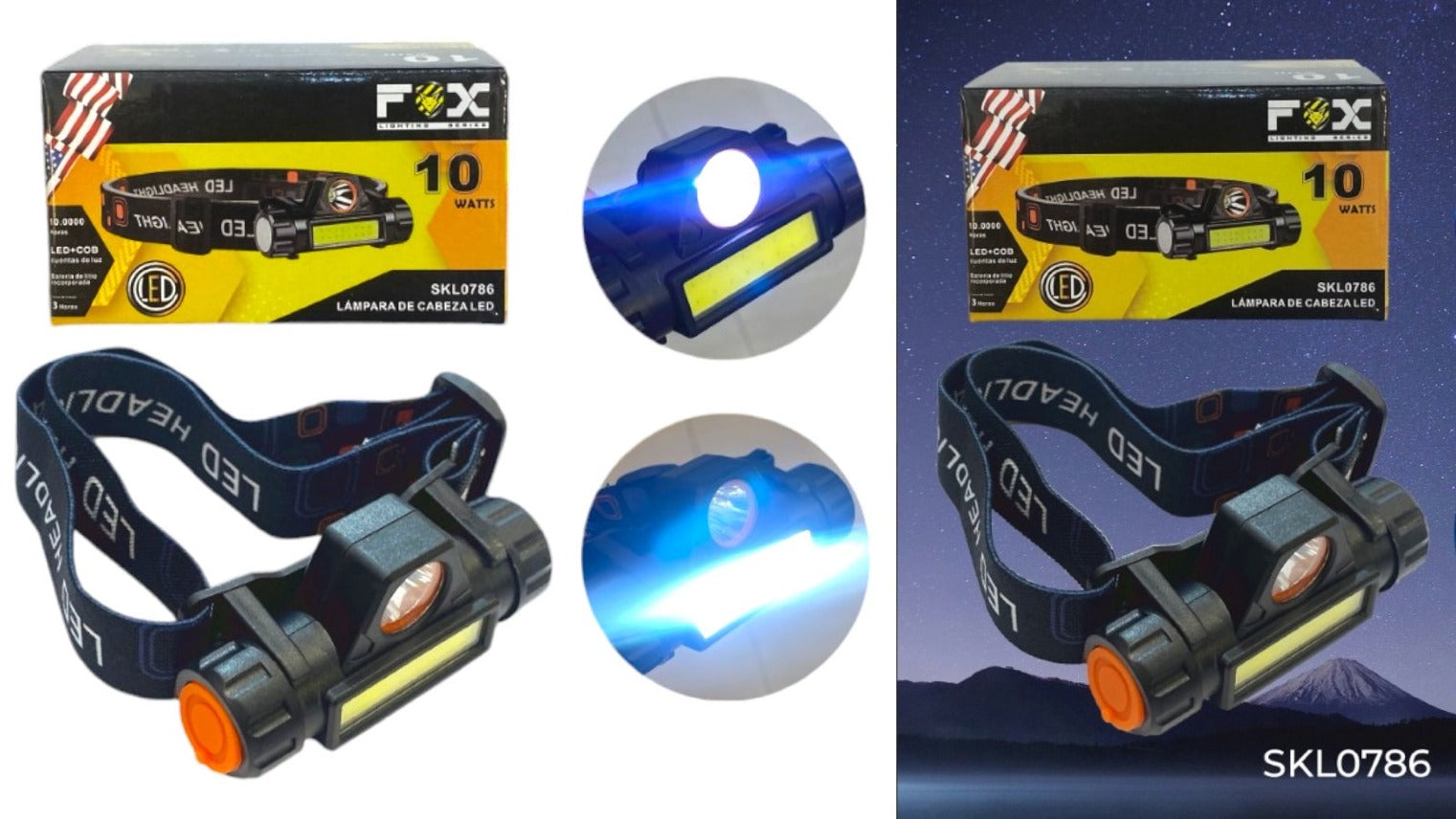 LINTERNA FOX MINERA LED LINTERNA FOX MINERA LED